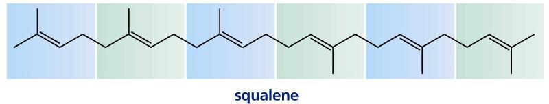 Squalene, a triterpene,
