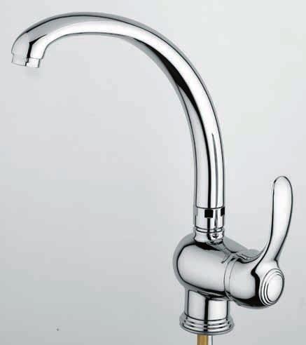 One-hole sink mixer high swivel spout FA 183