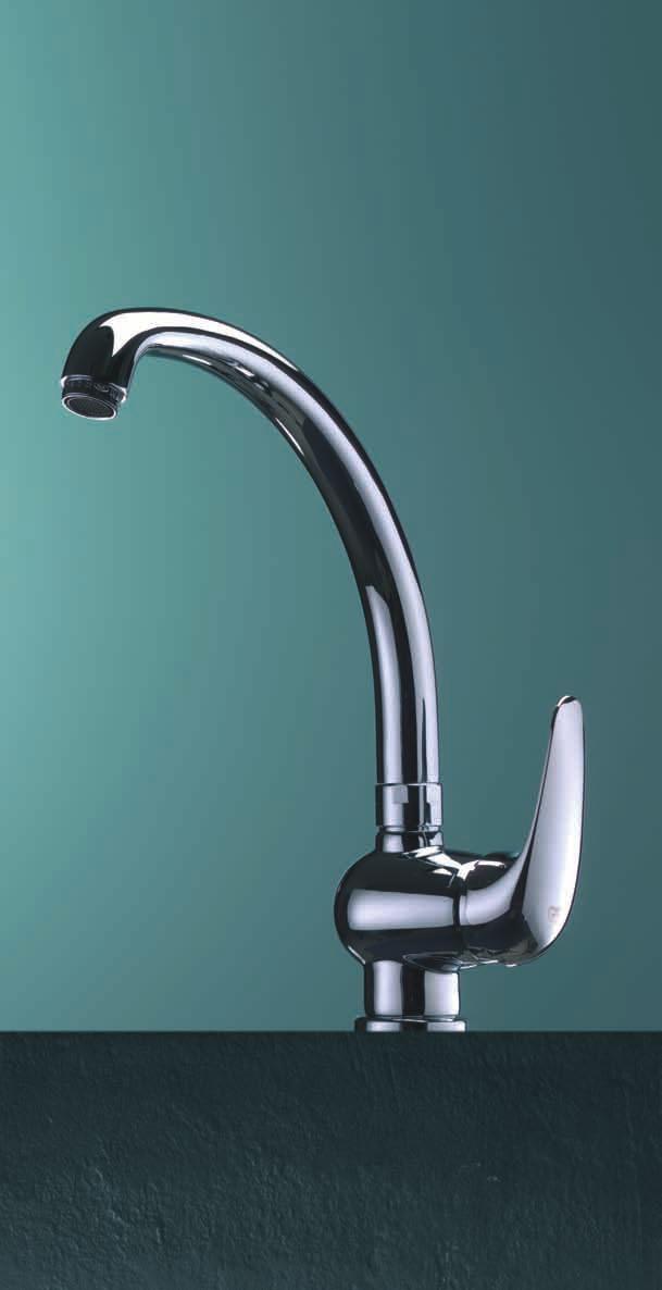 swivelling tube spout DE 183 Miscelatore lavello