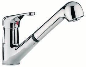 one-hole sink mixer with pull out spray DE 182