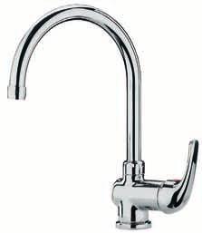 44 lavelli canna alta one hole sink mixers with high swivel