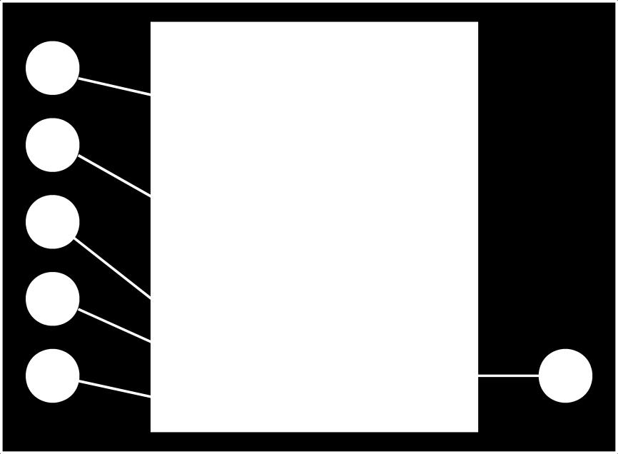 1 - Elementi di commutazione, visualizzazione e connessione 1) Morsettiere di uscita 2) Levette per il comando manuale e l indicazione di stato delle uscite 3)