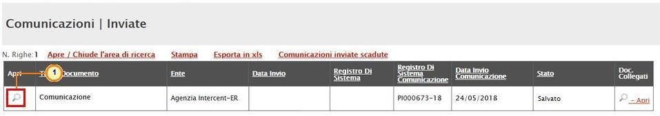 Comunicazione con richiesta di risposta Nel caso in cui la Stazione Appaltante abbia previsto una risposta, aperto il dettaglio della comunicazione, nella toolbar in alto nella schermata verrà