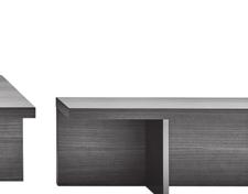 CARATTERISTICHE Serie di tavolini di varie forme, dimensioni e finiture.