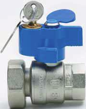 BASIC Con serratura With locking device Valvola a sfera con serratura a doppia funzione Ball valve with double-function locking device VANTAGGI Sistema di chiusura sicuro.