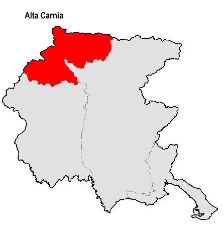 Regione Friuli Venezia Giulia PARTE PRIMA Analisi e Descrizione 12 Alta Carnia Revisione documento: Novembre 2018 Dati di riepilogo area interna Totale Comuni 20 Popolazione residente 19.
