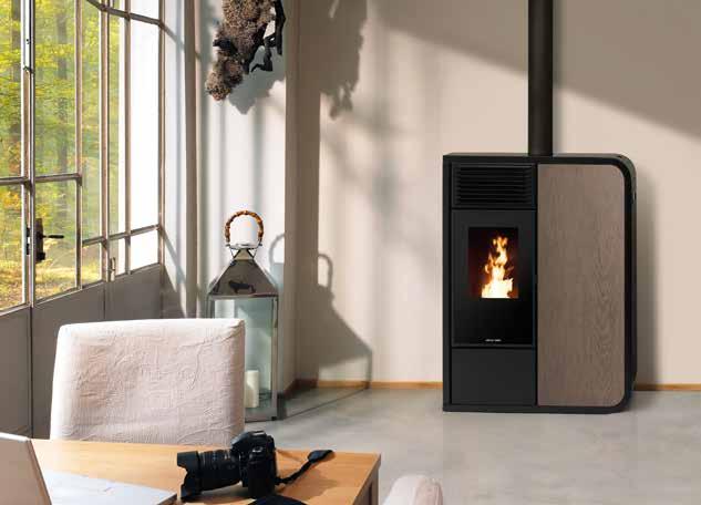 I-DEA FRONTALE IDRO PELLET ACQUA WATER 9 kw 17 kw Le stufe a pellet I-DEA FRONTALE IDRO dal design innovativo e la ridotta profondità di soli 30 cm sono adatte per tutte le abitazioni e possono