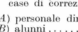 ... A) prson dirttivo di srvizio.... B) convivnti.... STTUT D ASSSTENZA (ospizi, ricovri di mndicità, rfotrofi, dormitori grtuiti, sii pr i snz ttto, s pr migrnti).... A) prson dirttivo di srvizio.... B) ricovrti.