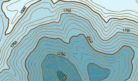 Questa mappa riporta la profondità di un fondale marino in una certa regione dell oceano.