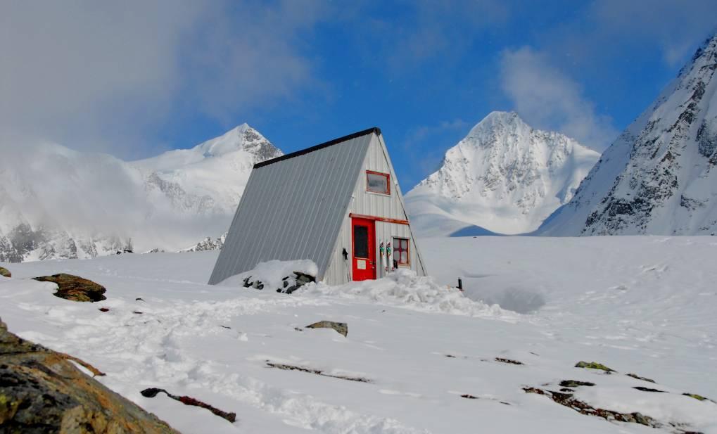 Sullo Scandinavian Glacier La Scandinavian Hut a quota 1550 m