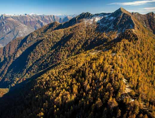 In inverno si trasforma in una destinazione che offre passatempi e sport in un paesaggio alpino unico.