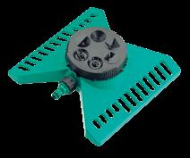 IRRIGATORE A PIOGGIA A SETTORI IMPULSE SPRINKLER Con base a pattino, H base, 2033 2749 0 Pressione Pressure (atm)