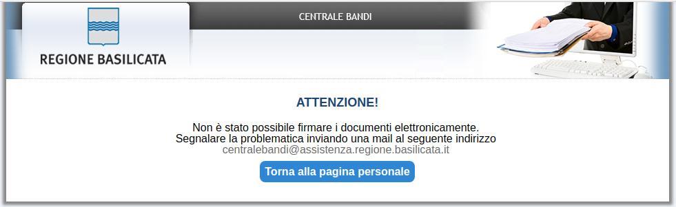 Se il processo di firma si conclude correttamente, l utente sarà riportato sull istanza che ha precedentemente compilato e inoltrato.