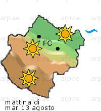 bollettino meteo per la provincia di Forlì-Cesena weather forecast for the Forlì-Cesena province costa coast Temp MAX 36 C 32 C 32 C 0mm Vento Wind 35km/h 27km/h 25km/h costa coast Temp.