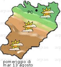 bollettino meteo per la provincia di Piacenza weather forecast for the Piacenza province Temp MAX 34 C 30 C Vento Wind 33km/h 23km/h Temp.