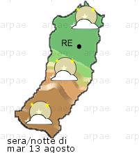 bollettino meteo per la provincia di Reggio-Emilia weather forecast for the Reggio-Emilia province Temp MAX 36 C 30 C Vento Wind 30km/h 37km/h Temp.