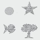 I nuovi test Gima per la stereopsi contengono una palla, un pesce, una stella e un albero. La palla può essere vista da un occhio solo.