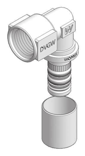 4.7 - WO- - Terminale feina a gomito. Female elbow.