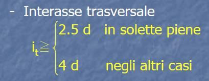 PRINCIPALI LIMITAZIONI DIMENSIONALI riguardanti i