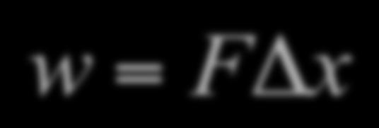 per una distanza w =