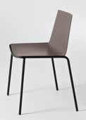 cuba design Marc Sadler, 2017 620 621 622 623 > Sedia con telaio a 4 gambe in tubo acciaio. Seduta in polipropilene.