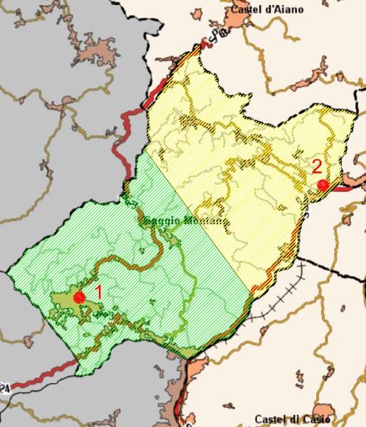 TERRITORIO DEL COMUNE DI GAGGIO MONTANO SEDE