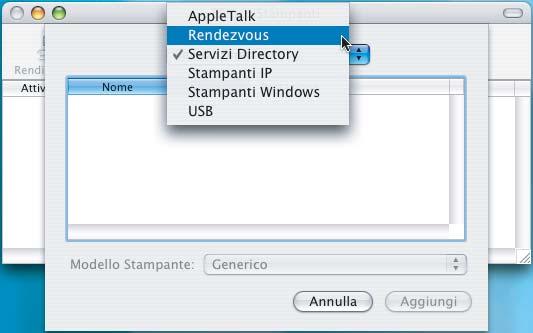 Rete lt Mintosh e Per gli utenti elle versioni i M OS X 0.2.4 0.2.8, fre li su Aggiungi.