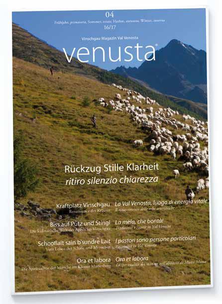 venusta Il magazin della Val Venosta disponibile nel vostro hotel