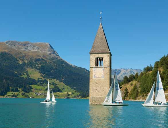 Merano Italia, Austria e Svizzera si congiungono alla triplice frontiera del Passo di Resia.