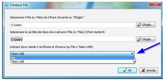 5. Selezionare nella tendina l'opzione