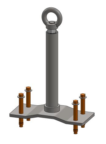 legno Fissaggio su CLS con tasselli