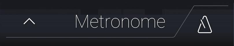 Metronomo / Ritmi batteria La funzione Metronomo è un valido aiuto per i principianti che possono esercitarsi a suonare con un tempo corretto ed