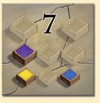 Le particolarità se si gioca in tre sono evidenziate in blu caselle di partenza (S1-S4) iocatore pone 1 pittore nel o estratti uno dopo l altro e