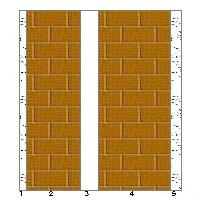 CARATTERISTICHE TERMICHE E IGROMETRICHE DEI COMPONENTI OPACHI secondo UNI TS 11300-1 - UNI EN ISO 6946 - UNI EN ISO 13370 Descrizione della struttura: P1 PARETE 45cm Codice: M8 Trasmittanza termica