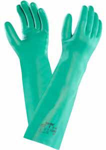 GUANTO SOFT NITRILE G21B cod. GGU112 Guanto in nitrile, fodera con felpatura 0% cotone, spessore 0,35 mm, lunghezza 345 mm. Assemblaggio, lavorazione prodotti ittici, settore della stampa.