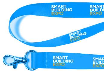 Gadgets Badge holder lanyards Single Sponsor Single Sponsor for SMART BUILDING EXPO event 10,000 customised badge holder lanyards with the logo of the Sponsor alternated with that SMART BUILDING EXPO