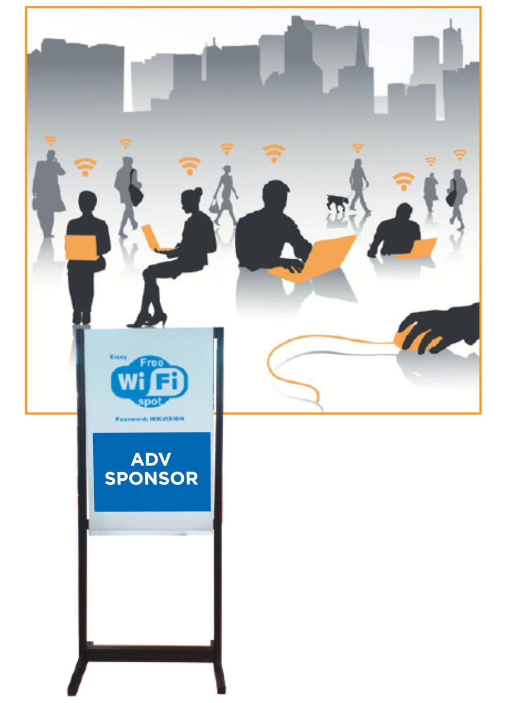 Special Solutions - 2 Wi-Fi Single Sponsor The sponsorship of the Free Wi-Fi, in halls 5/7 and 6/10 for all SICUREZZA and SMART BUILDING EXPO visitors, includes the following: - La Password for Wi-Fi