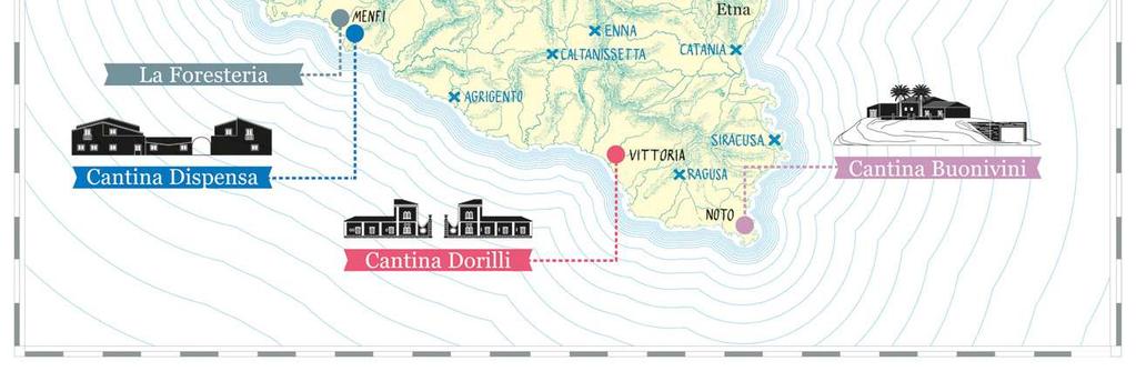 99929 E Google Maps: Planeta Sciara Nuova Distanza e tempi di trasferimento dalle principali città ed aeroporti DA A Cantina Ulmo Sambuca di Sicilia AG) A Cantina Dorilli Vittoria (RG) A Cantina