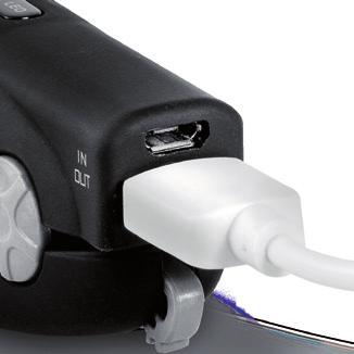 IN: this port allows you to charge the hair straightener