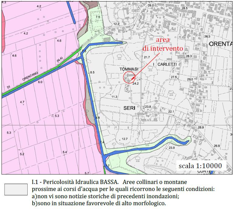 1.6. Pericolosità idraulica RU Vigente Estratto TAV.