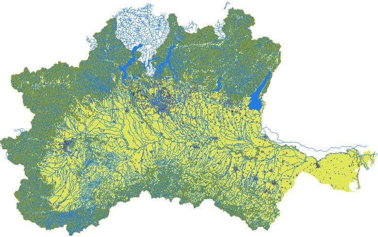 Il sistema idrografico del Po è inserito in un contesto territoriale di grande rilevanza economica Fiume Po (km) ~650 Corsi d acqua principali (km) ~ 6700 Corsi d acqua secondari