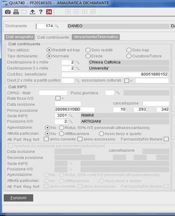 Per quanto riguarda, invece, i dati inps del collaboratore dell impresa familiare è importante che venga indicata la stessa posizione INPS del titolare dell impresa familiare e nel campo