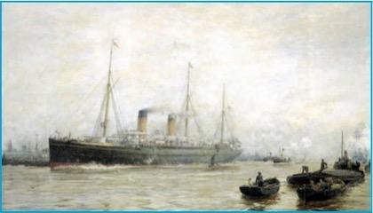 Con questo olio su tela di William Lionel Wyllie (Londra, 1851 - Londra, 1931) le navi a vapore diventano per la prima volta protagoniste di questa rubrica di pittura di marina del nostro mensile.