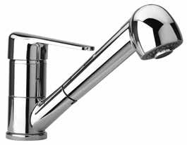 80..568 Miscelatore monoforo lavello con doccia estraibile Single-lever kitchen mixer with pull-out spray Mitigeur monotrou évier avec douchette escamotable