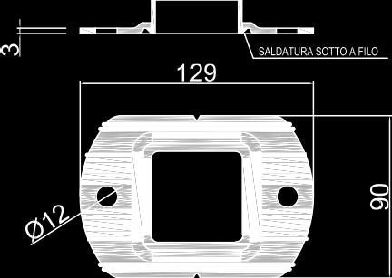 fori - Saldatura della piastra mascherata dalla conformazione della stessa - Il Palo