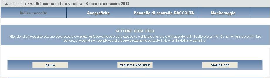 Figura 8.7: maschera visualizzata dai soggeti NON obbligati ai sensi del TIMR 9 Invio definitivo Compilate e salvate tutte le maschere è possibile procedere all INVIO DEFINITIVO.