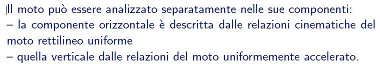 Analisi del moto dei proiettili y y max v0 v 0 y g v y a = gŷ θ v 0 x θ = 0