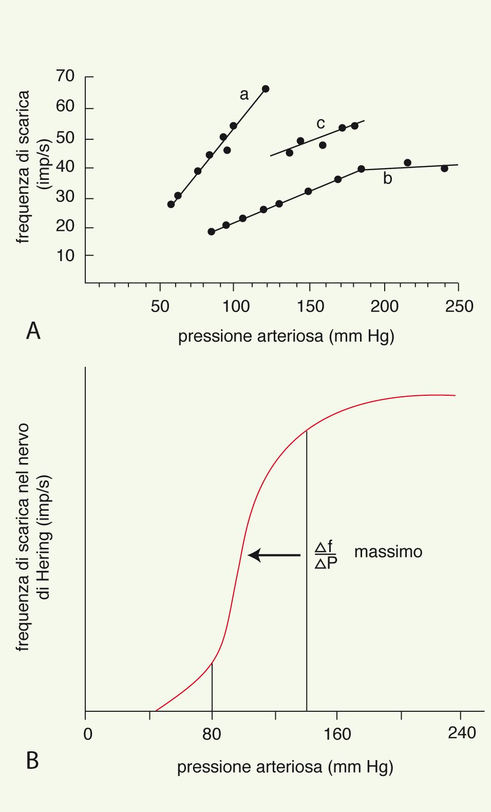 Curve stimolo-risposta dei barocettori 0.