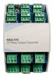 NXG-510 Espansione di 10 uscite a relè xgen Per aumentare le capacità di uscita NXG-510 aggiunge 10 uscite a relè supplementari alla gamma di centrali xgen.