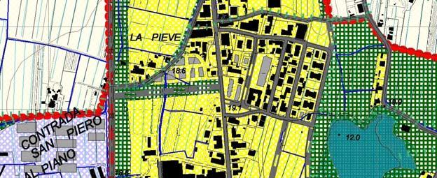 QUADRO URBANISTICO CONOSCITIVO ESISTENTE U.T.O.E. Invarianti strutturali Classi di pericolosità ai sensi del D.P.G.R. 26/R (Cfr.